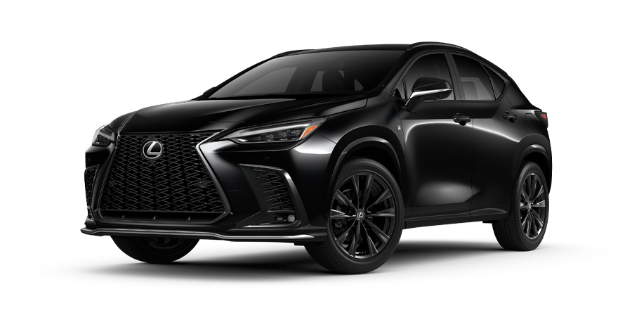 Exterior of the Lexus NX F SPORT Handling Plug-in Hybrid Electric Vehicle shown in Obsidian.