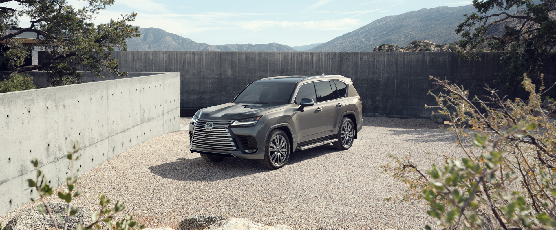 Lexus LX 600 Luxury shown in Atomic Silver.