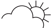 Clouds and Sun Icon | Lexus of Tucson Speedway in Tucson AZ