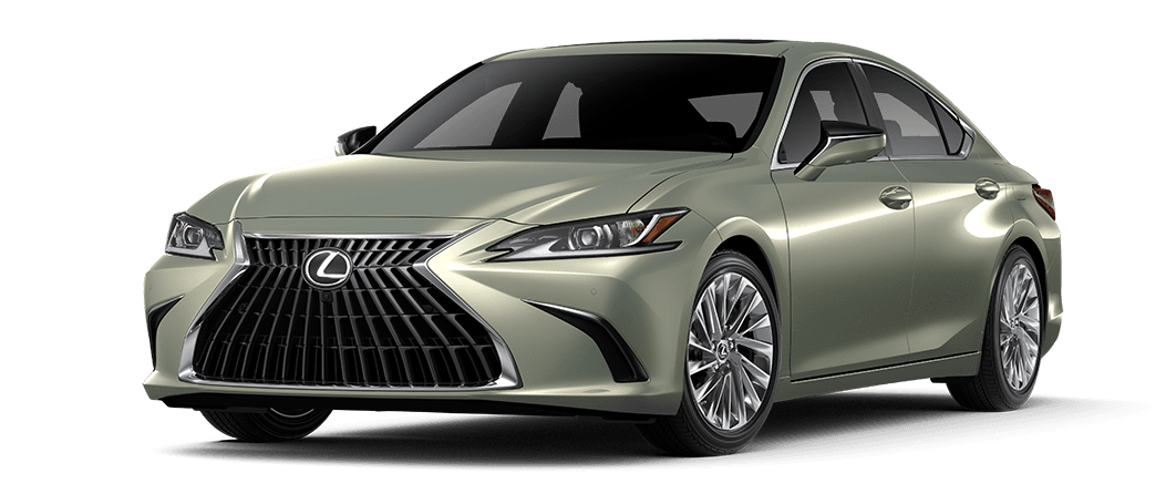 Exterior of the Lexus ES 250 Ultra Luxury AWD shown in Sunlit Green.