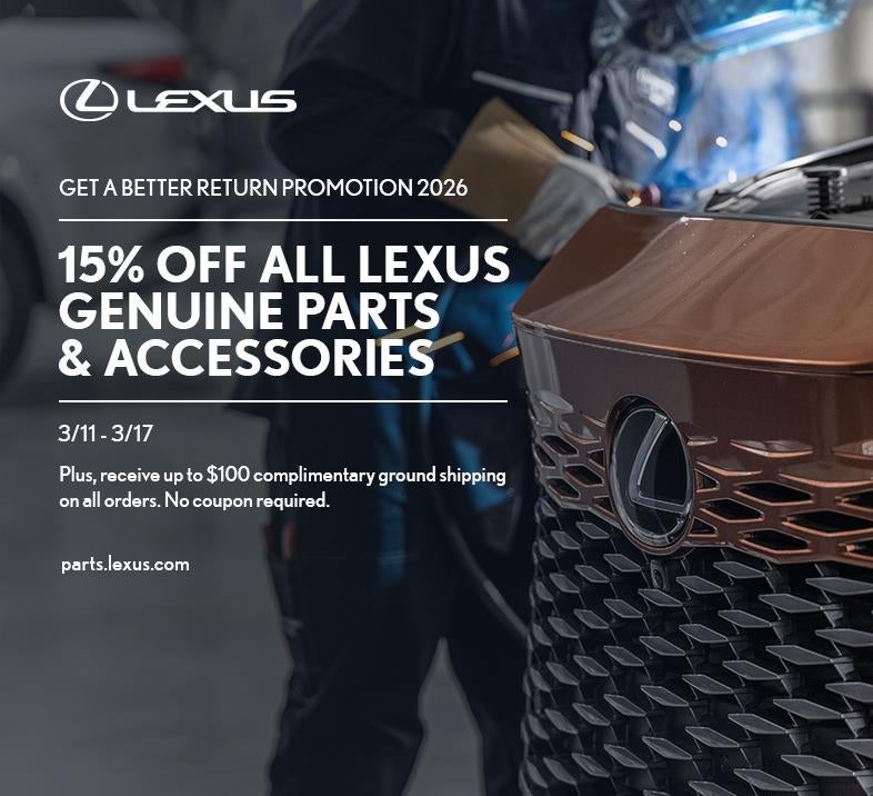 15% Off All Lexus Genuine Parts & Accessories
